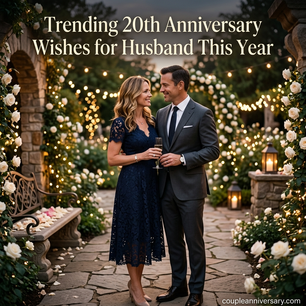 Trending 20th Anniversary Wishes for Husband This Year
