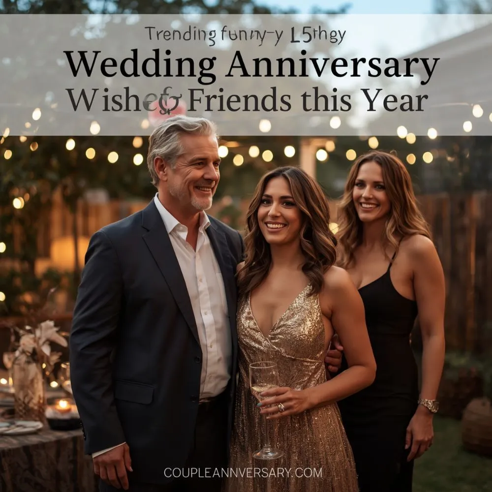 Trending Funny 25th Wedding Anniversary Wishes for Friends This Year