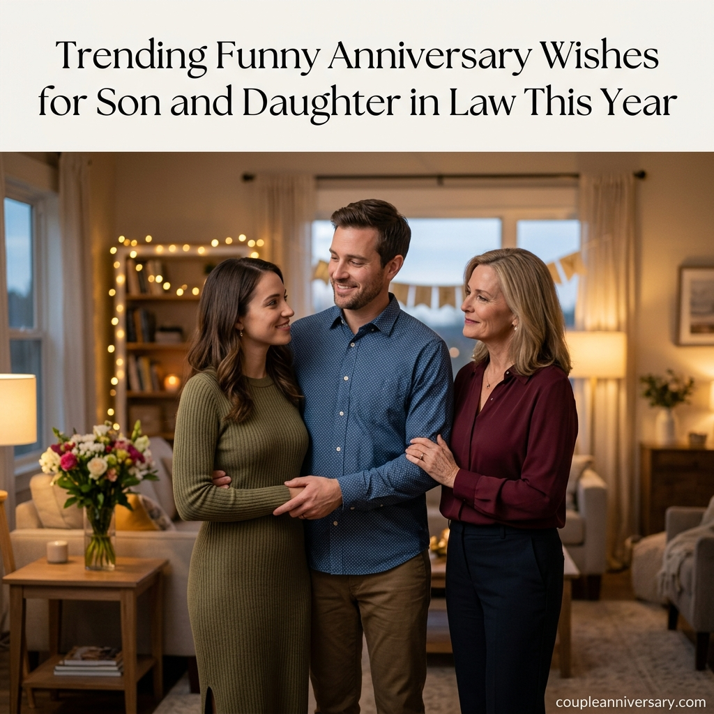 Trending Funny Anniversary Wishes for Son and Daughter in Law This Year