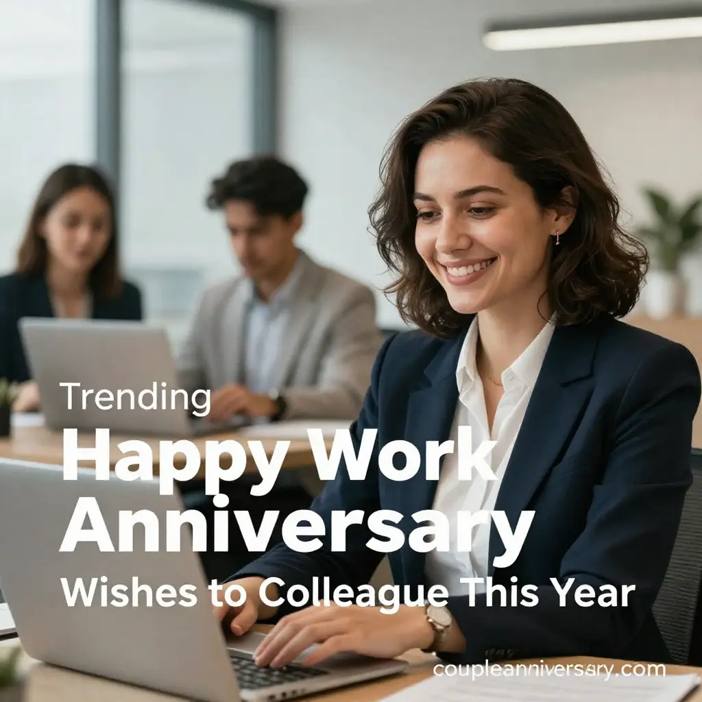 Trending Happy Work Anniversary Wishes to Colleague This Year