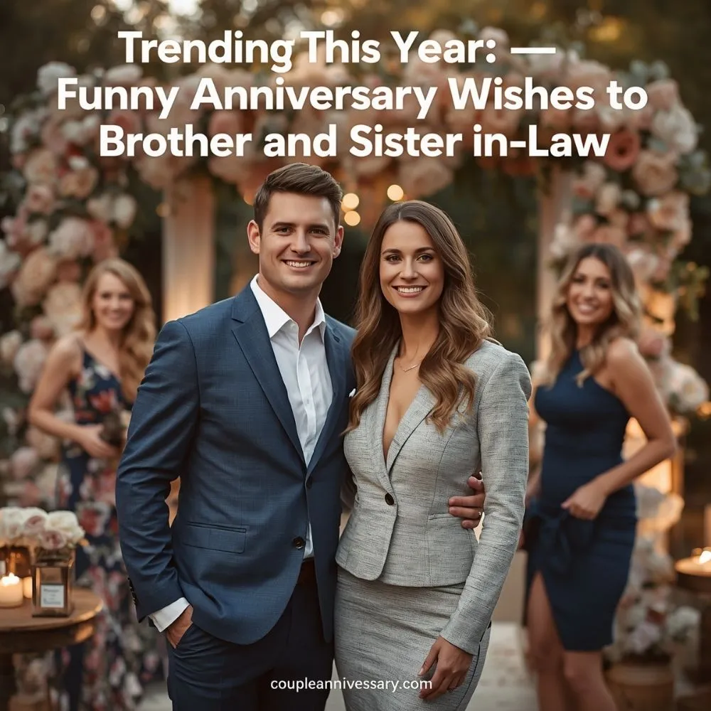 Trending This Year Funny Anniversary Wishes to Brother and Sister in Law