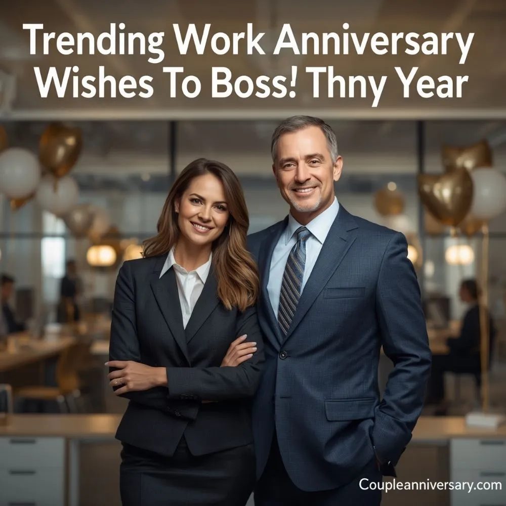 Trending Work Anniversary Wishes To Boss Funny This Year