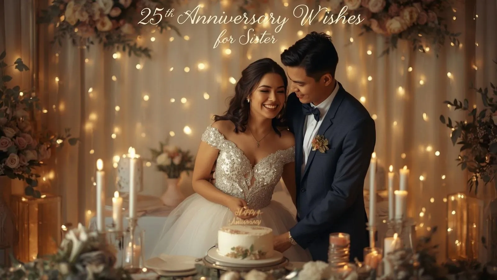 25th Anniversary Wishes for Sister