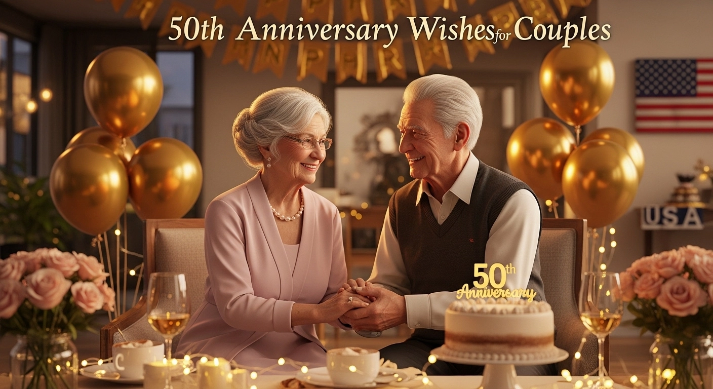 50th Anniversary Wishes for Couples