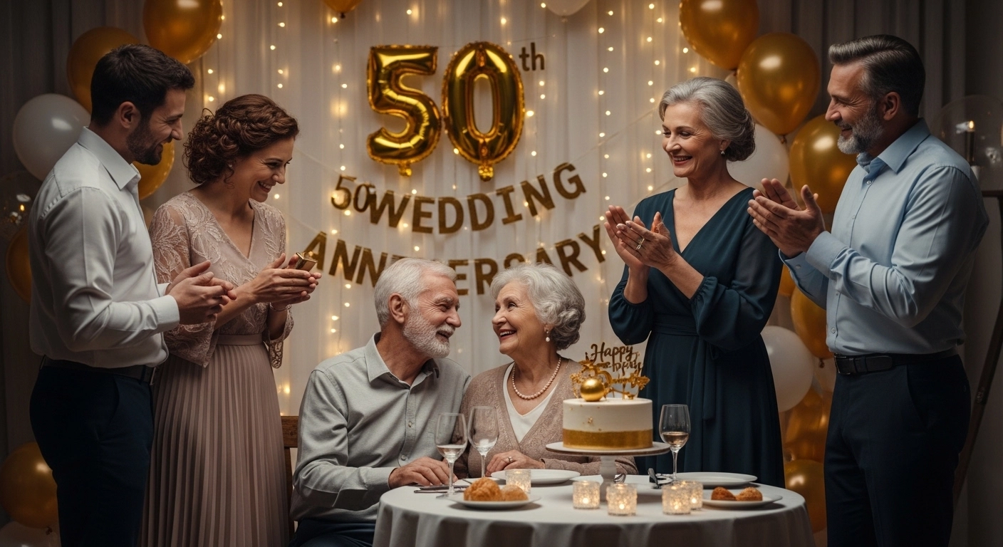 Heartfelt 50th Wedding Anniversary Wishes for Friends