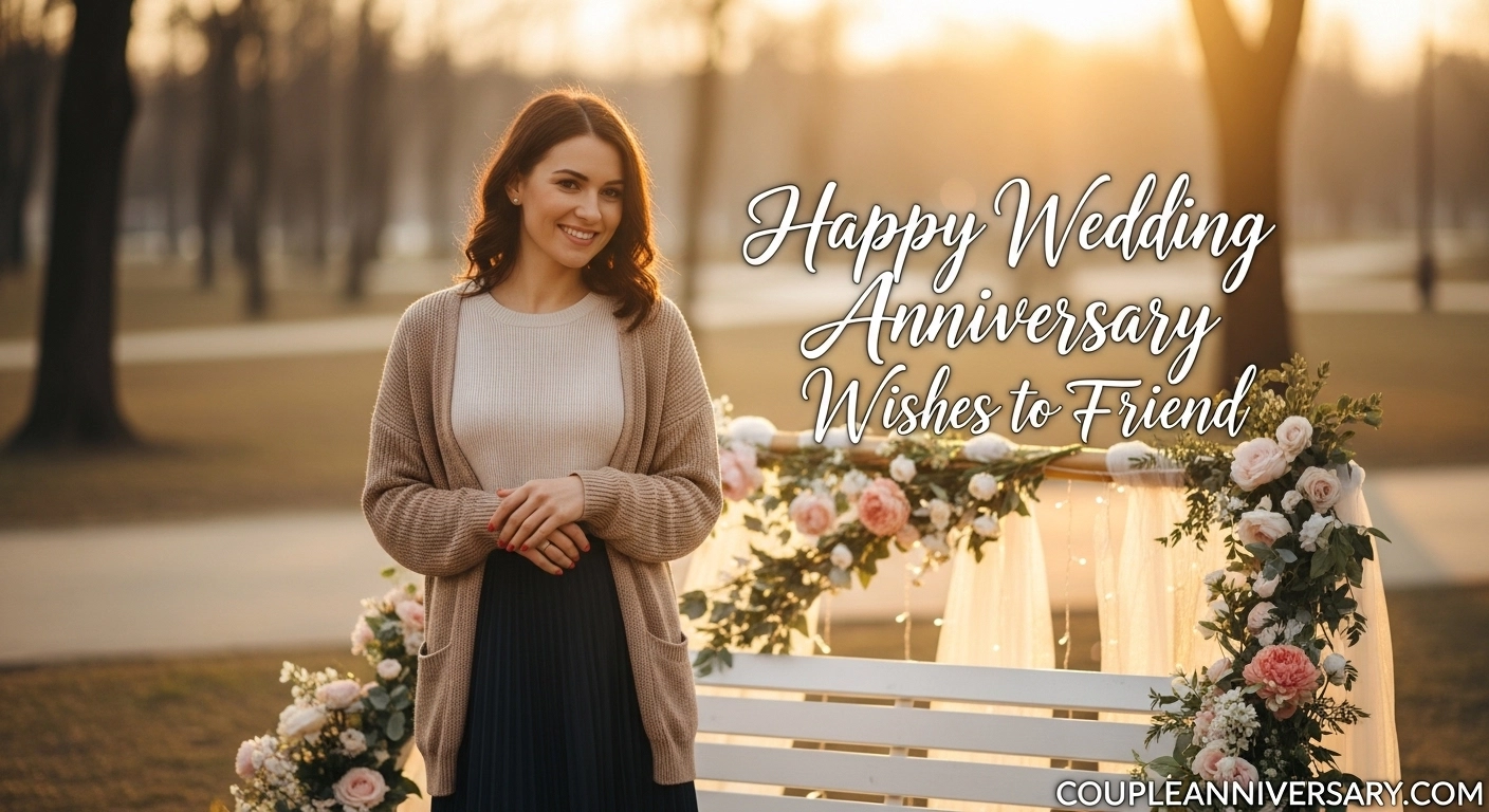Happy Wedding Anniversary Wishes to Friend