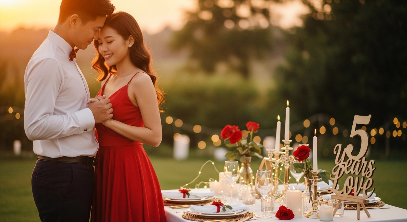 Romantic 5th Wedding Anniversary