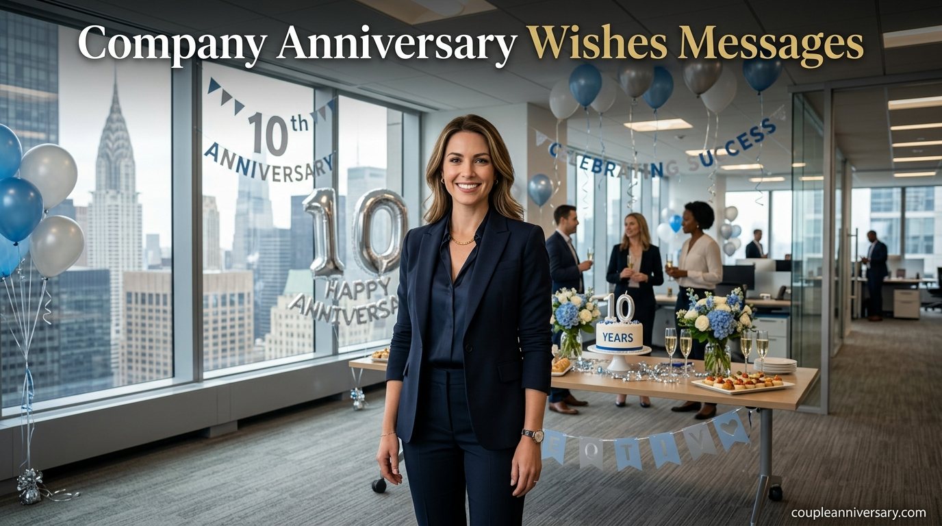 Company Anniversary Wishes Messages
