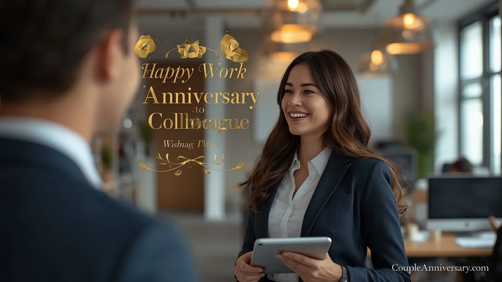Happy Work Anniversary Wishes to Colleague