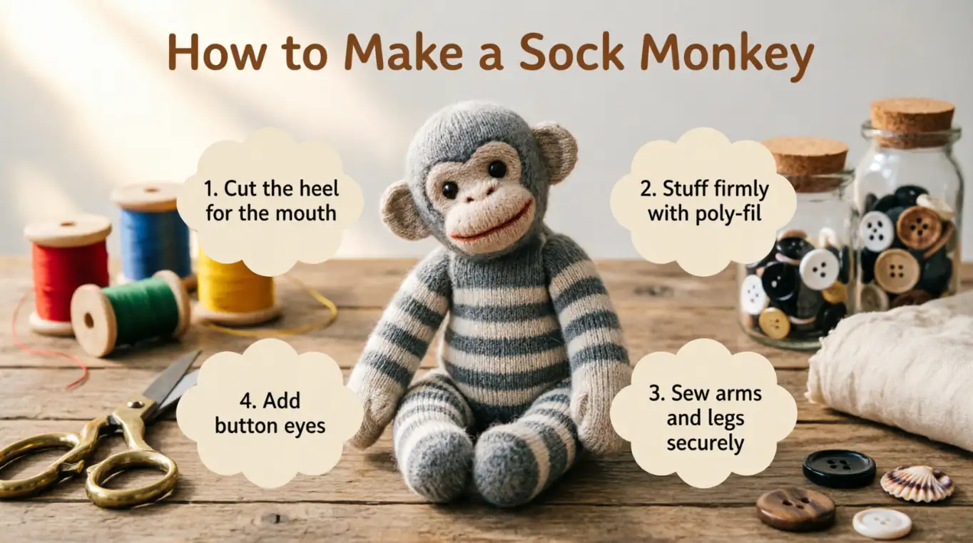 How to Make a Sock Monkey