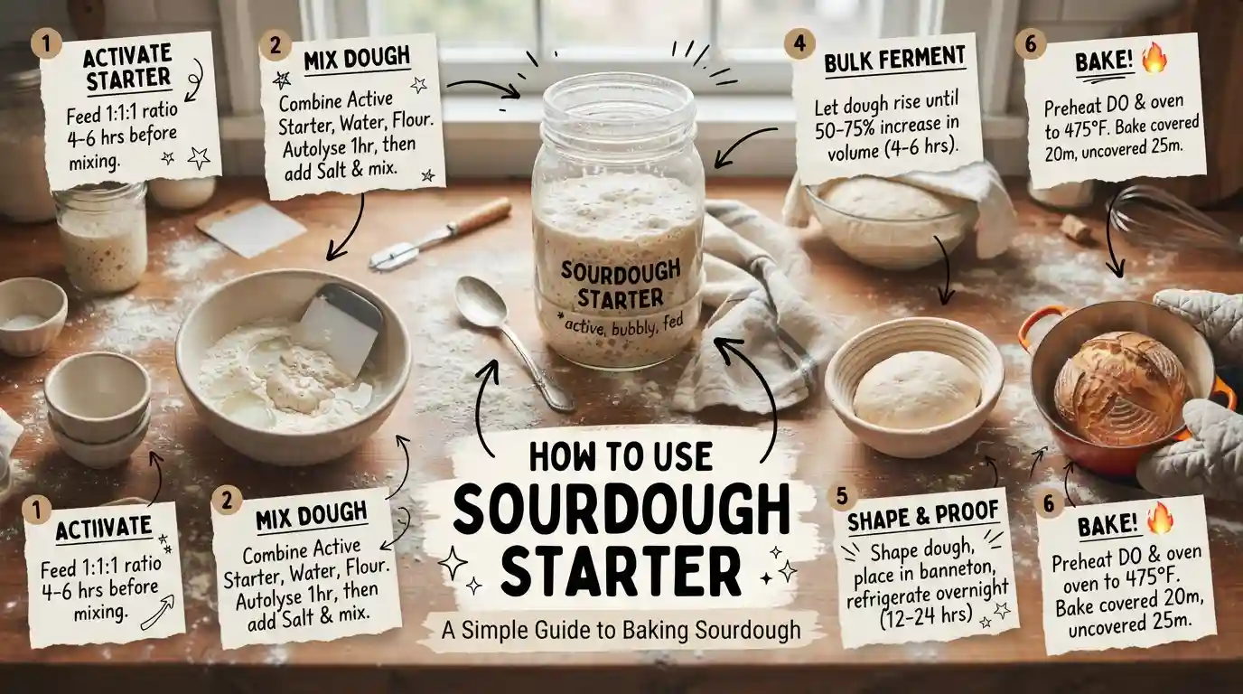 How to Use Sourdough Starter