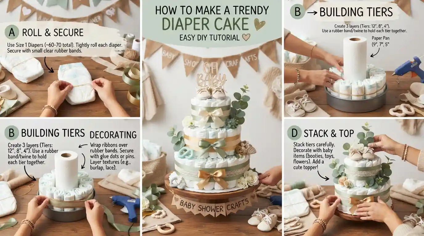 How to Make a Diaper Cake