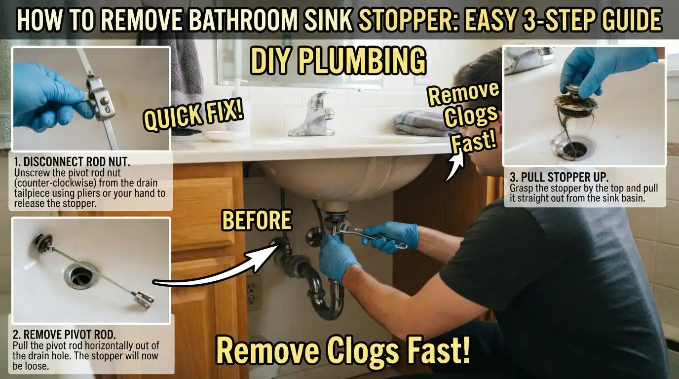 How to Remove Bathroom Sink Stopper