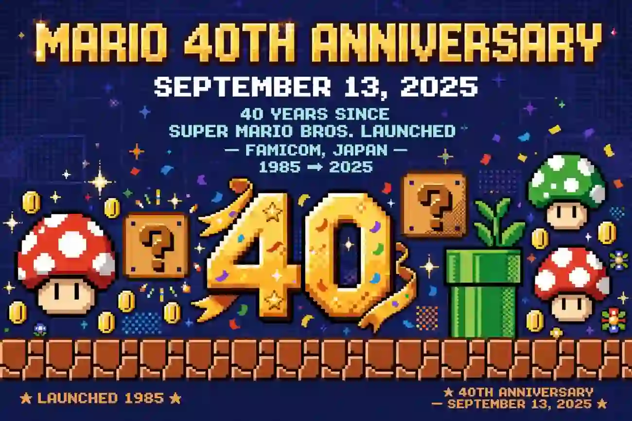 when is marios 40th aniversary